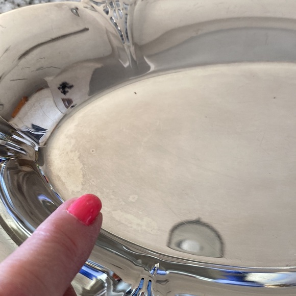 Elegant Vintage Wm Rogers #419 Silver Plated Serving Tray! - Picture 4 of 7